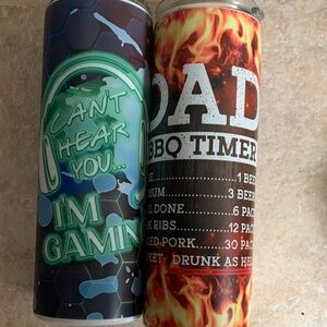 Gaming and Dad's BBQ Timer Reusable Tumbler cups